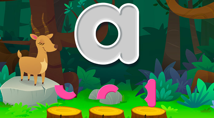 Screenshot from the Letter Puzzle activity