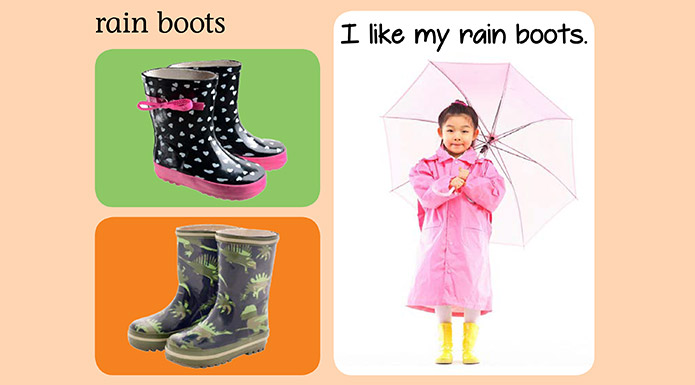 Screenshot from the My Favourite Clothes book