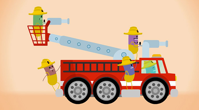 screenshot from Number Rhymes video