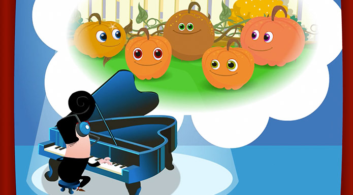 screenshot from Number Rhymes video